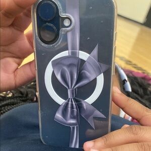 Elegant Black and Silver Phone Case